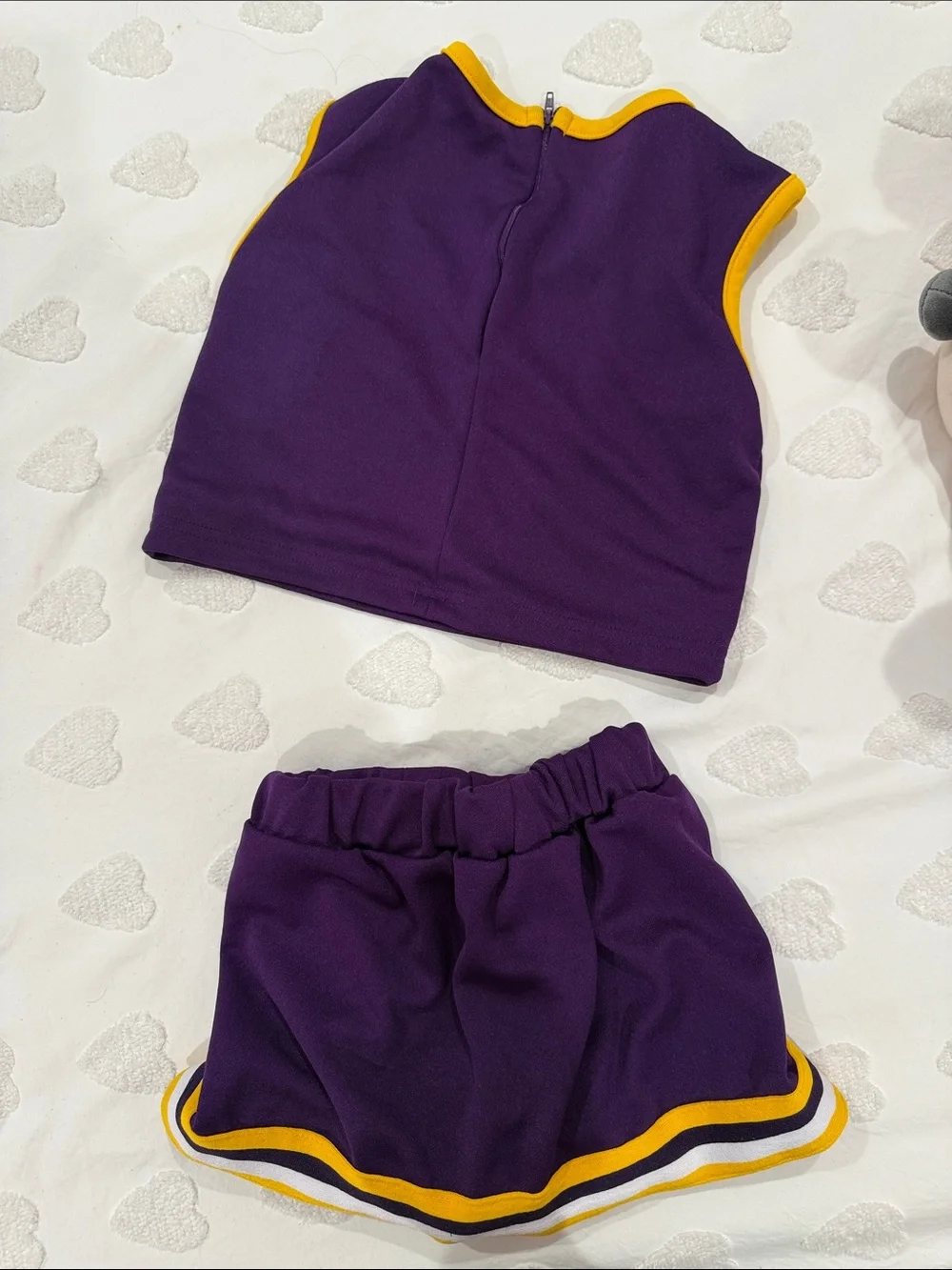 LSU Tigers Girls Toddler Two-Piece Cheer Set - Purple